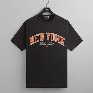 Kith New York Knicks New York To World Basketball Tee Black T Shirt Xl